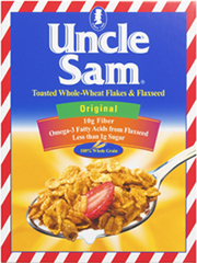 Uncle Sam Kosher Original Cereal Toasted whole-wheat flakes & flaxseed  10 OZ